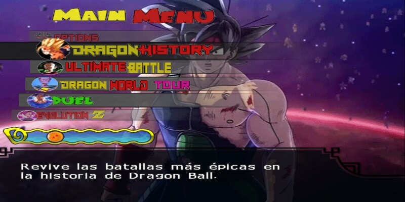 Mod DRAGON BALL Z BUDOKAI TENKAICHI 3 RANDOM V2 PS2 Fangame