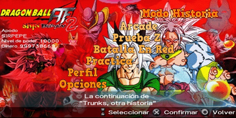 MOD Dragon Ball Shin Budukai 2 AF PSP FANGame
