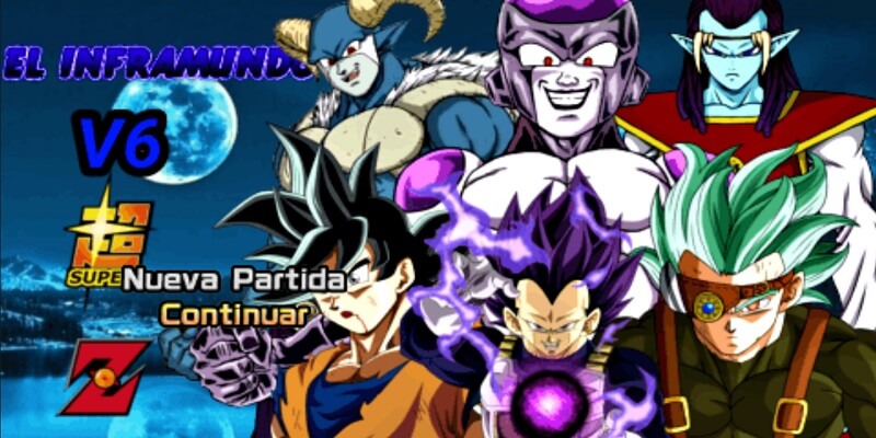 Dragon Ball Z Tenkaichi Tag Team Inframundo V6 PSP