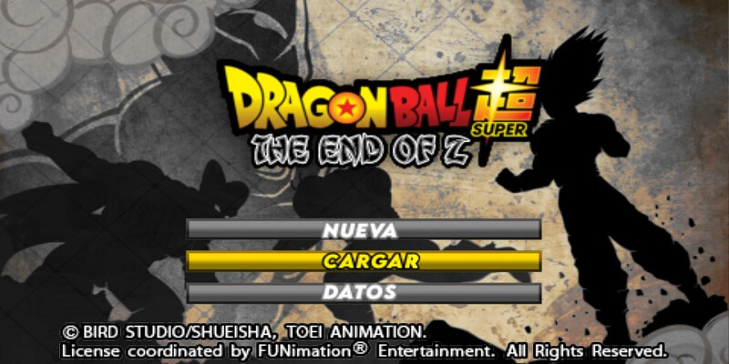 Mod DBZ TTT The End Of Z PSP FanGame