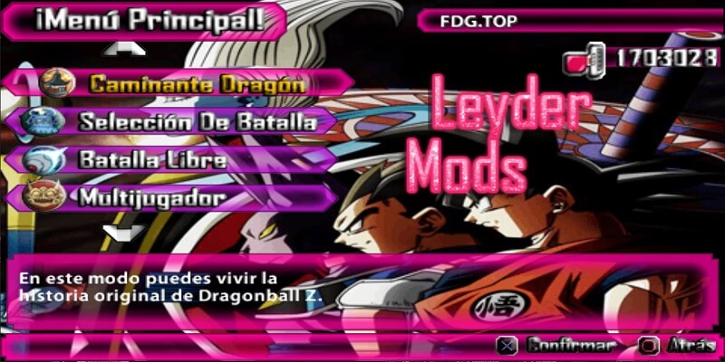 Mod DBZ TTT Remastered PSP FanGame
