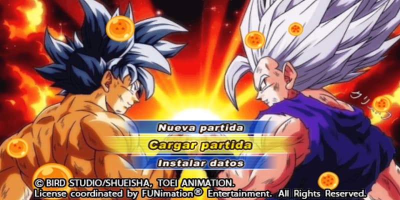 MOD DBZ TTT Dragon Ball Super Tenkaichi Menu PSP FanGame